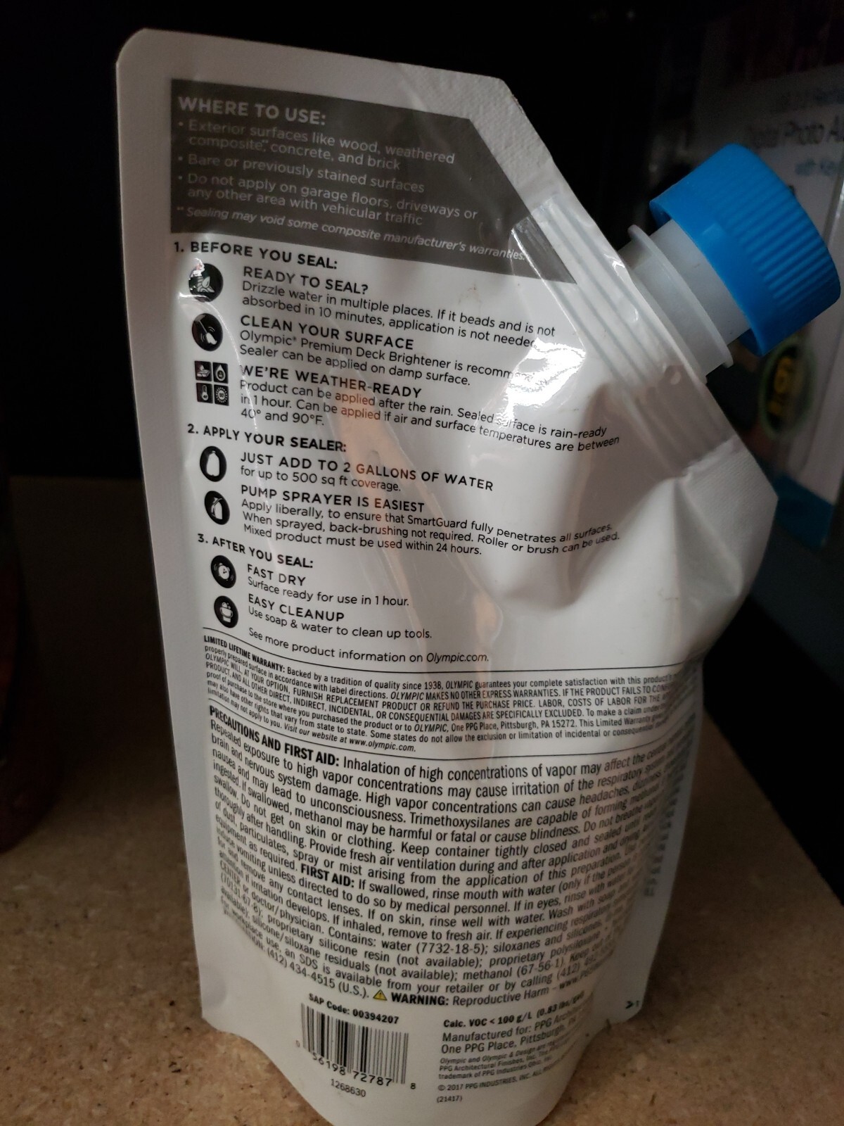 OLYMPIC SMARTGUARD 15OZ CLEAR MULTI-SURFACE SPRAY SEALER