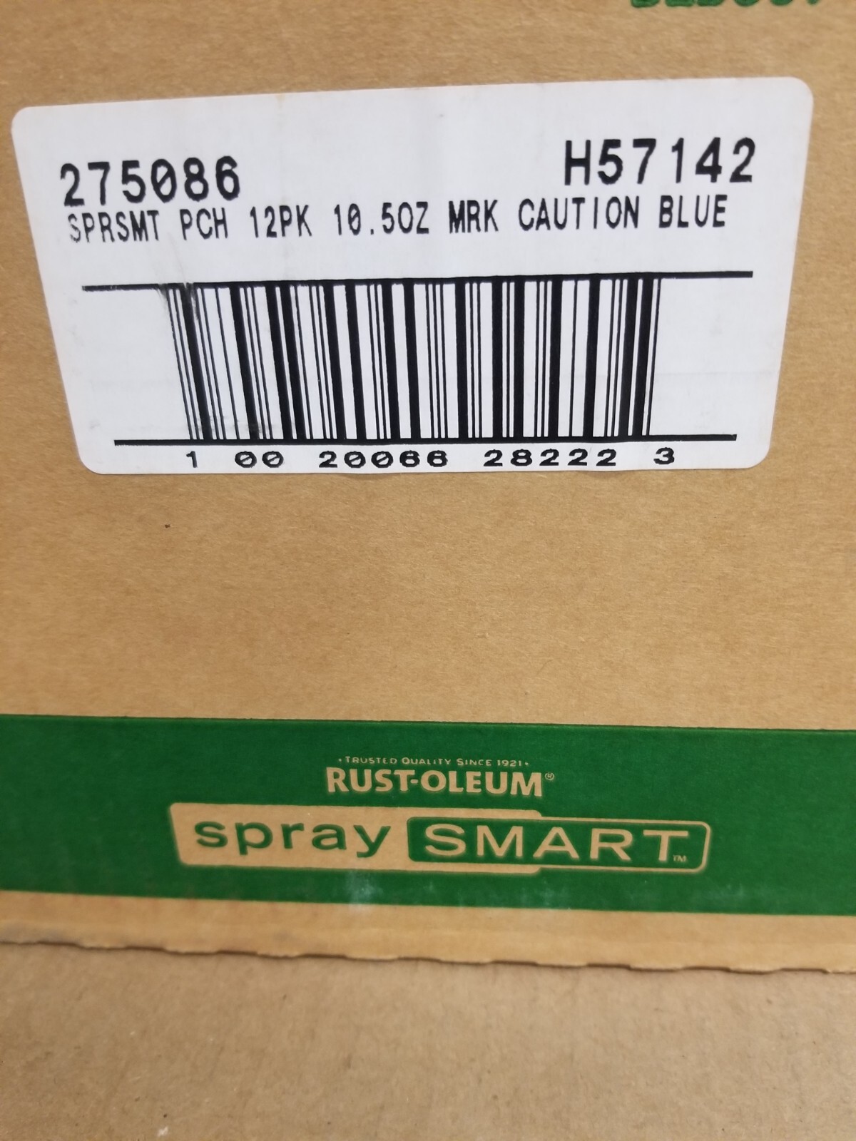 Rust-Oleum 275086 Spray-Smart Paint Pouch Caution Blue Non-Aerosol 10.5oz 12/Box
