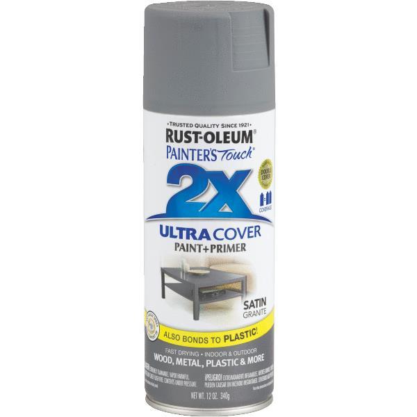 (6)-12 Oz Granite RustOleum Painter´s Touch 2X Ultra Cover Spray Paint 249078