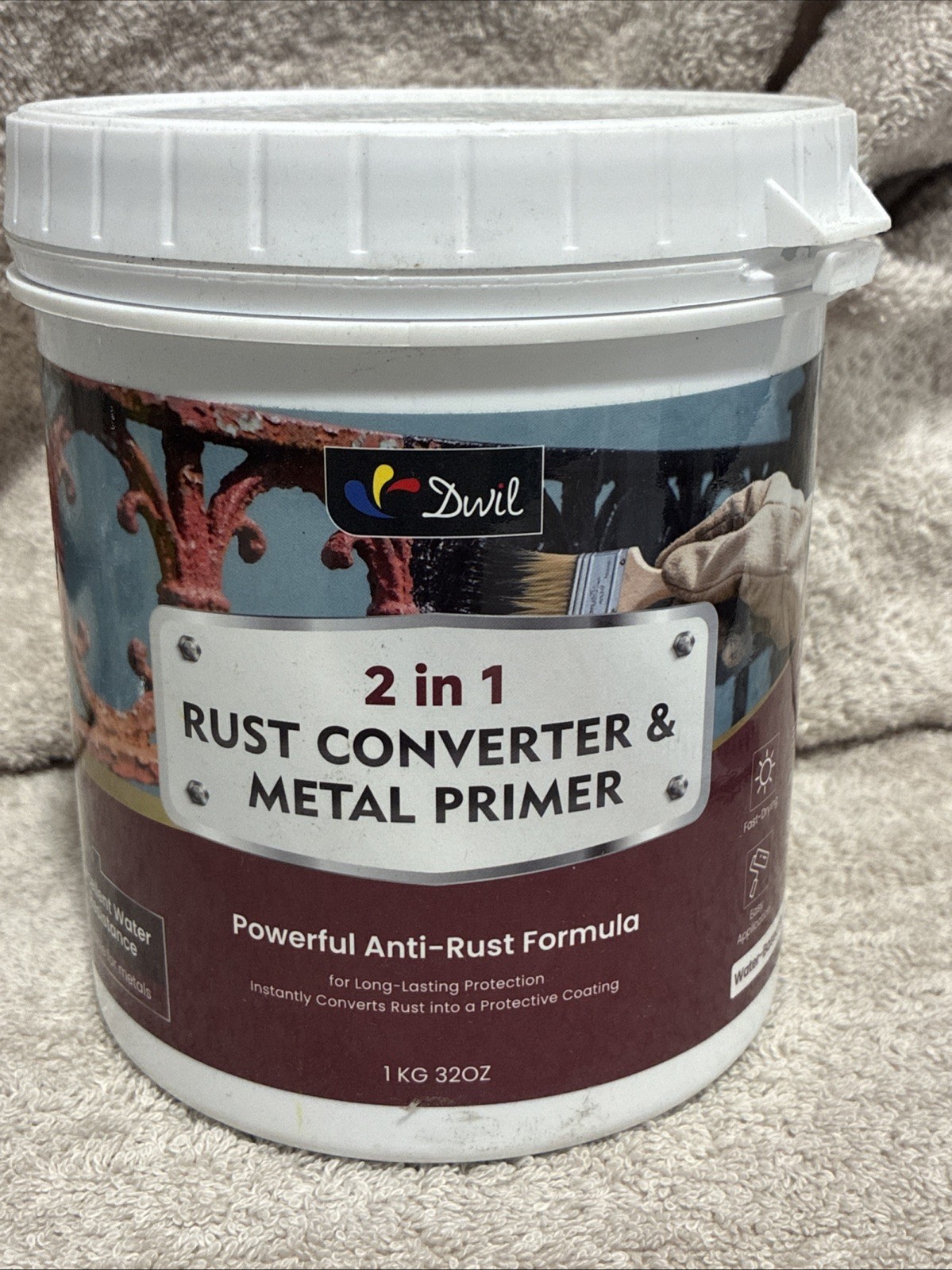 DWIL Rust Converter for Metal, 2 in 1 Rust Converter Paint and Primer, Converts