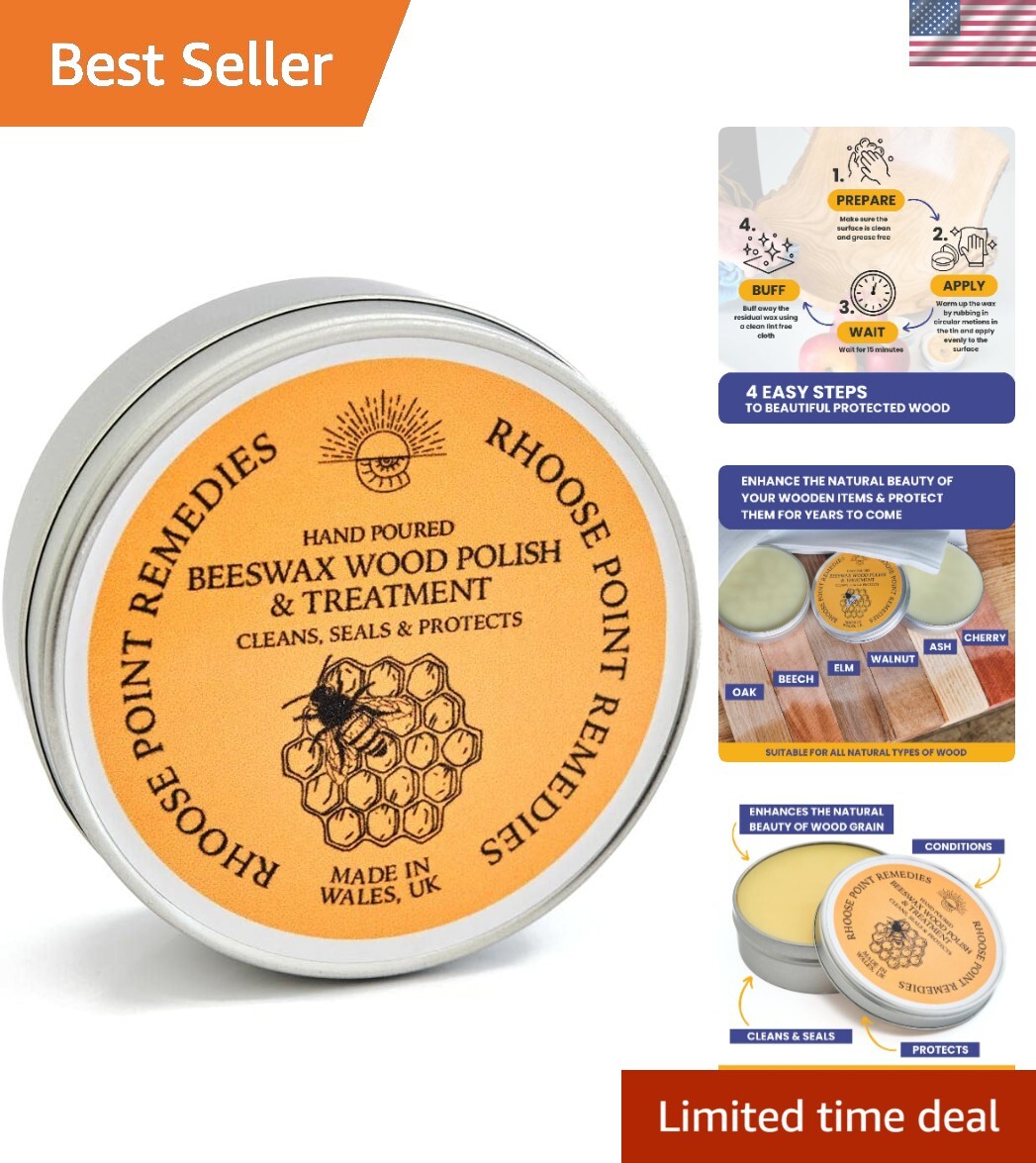 Unscented Beeswax Conditioner for Oak, Pine & Beech – Restore Wood’s Beauty
