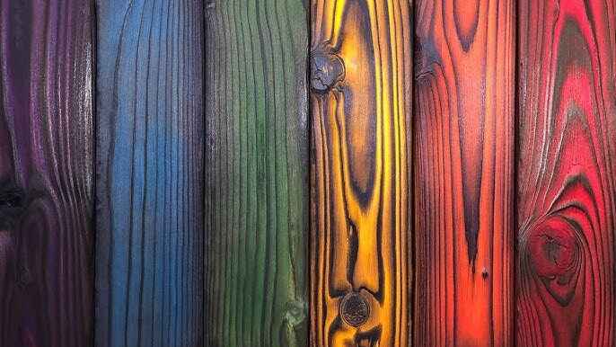 Wood Dye –Powdered Solvent 5 Color Kit – red black green orange yellow(25 Grams)