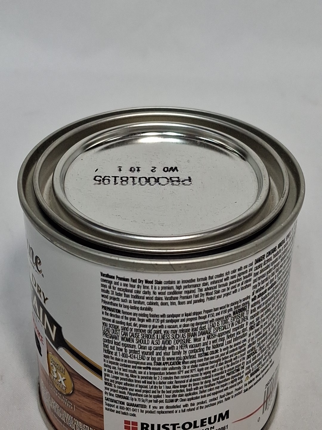 Varathane Semi-Transparent TRADITIONAL CHERRY Oil-Based Urethane WoodStain 0.5pt