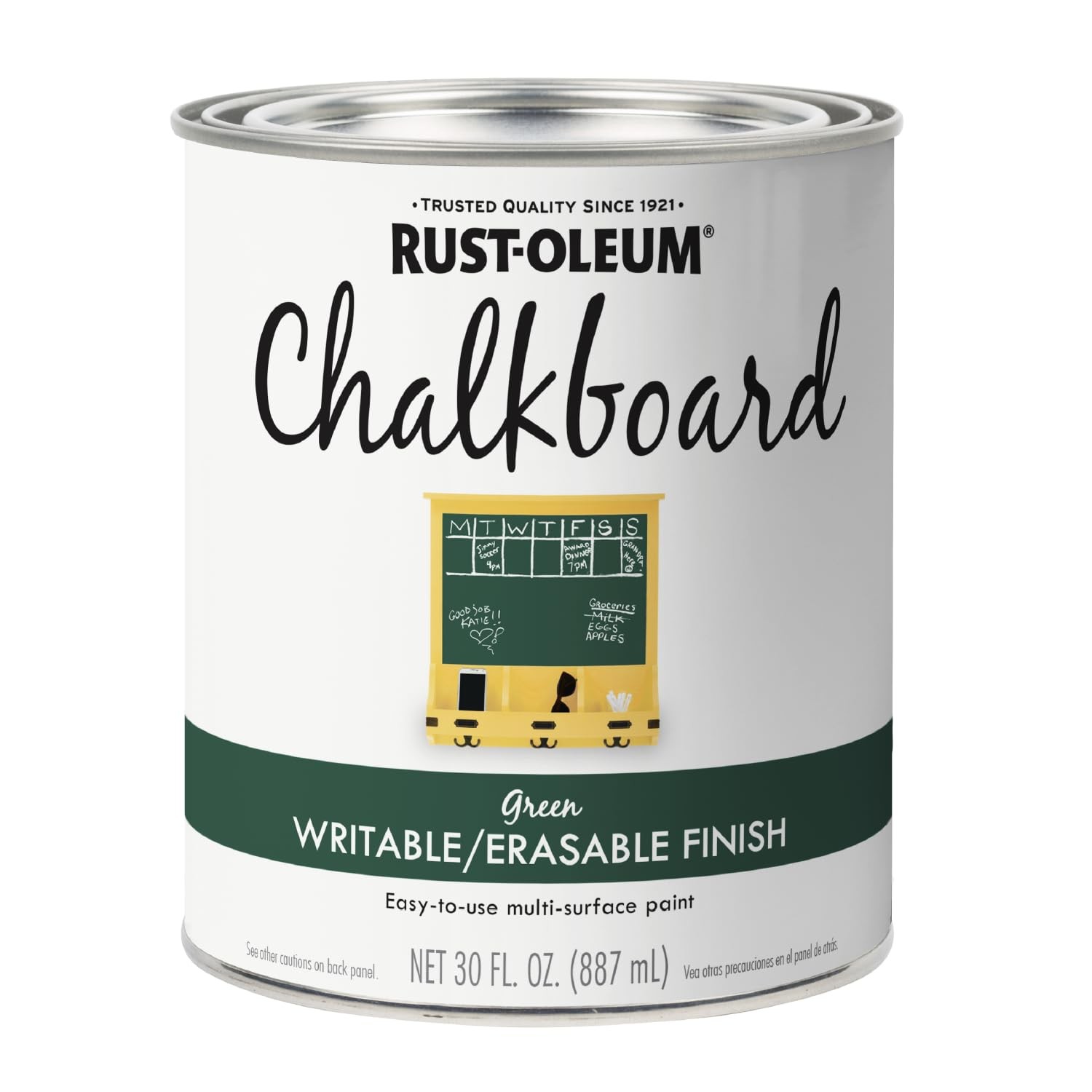 Rust Oleum Chalkboard Paint Green 11 Fl Oz Indoor Custom Surface Use
