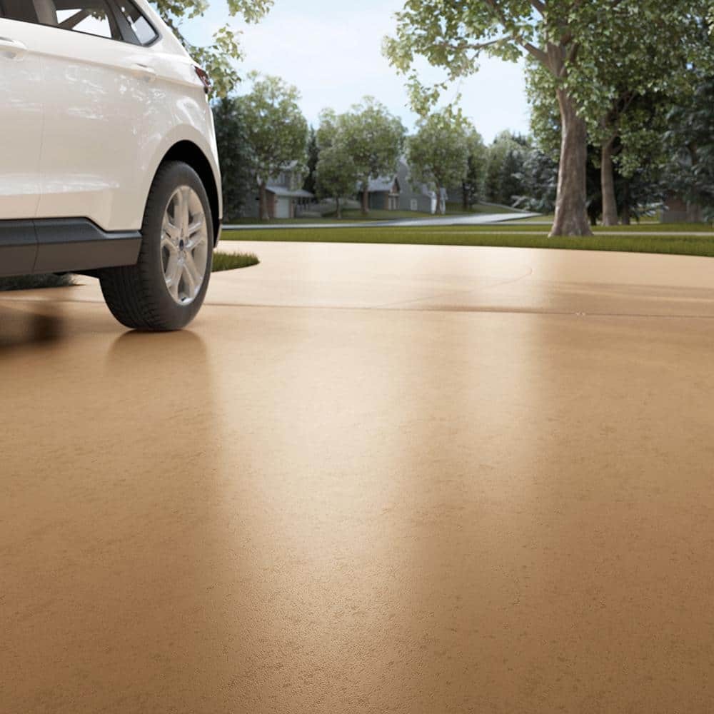 1 Gal. Slate Gray Floor Paint Epoxy Concrete For Garage Basement Patio Driveway