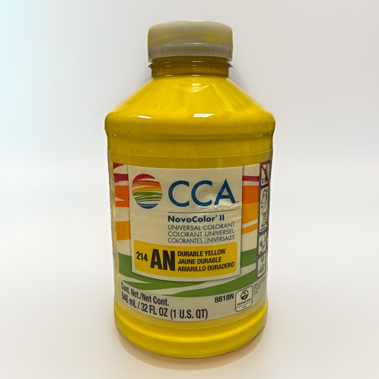 Valspar CCA NovoColor II Universal Colorant 214 AN Durable Yellow 8818N 1 Qt