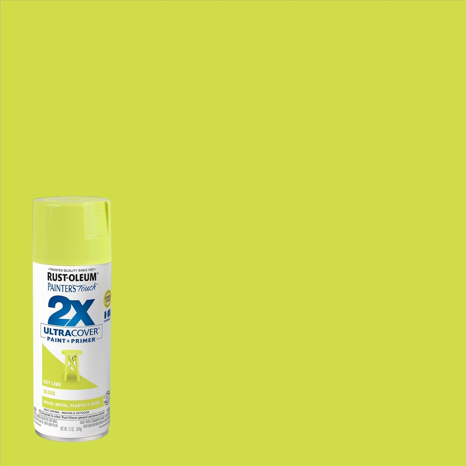 Rust-Oleum 334036 Painter’s Touch 2X Ultra Cover Spray Paint, 12 oz, Gloss Key