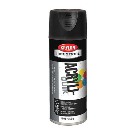 Krylon Industrial K01602a07 Spray Paint, Ultra Black, Ultra-Flat, 12 Oz