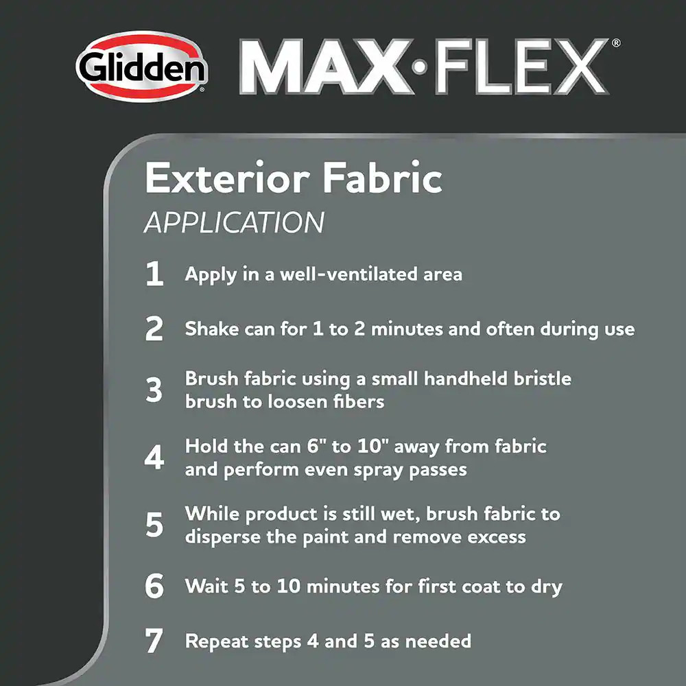 12 Oz. Satin Onyx Exterior Fabric Spray Paint and Primer