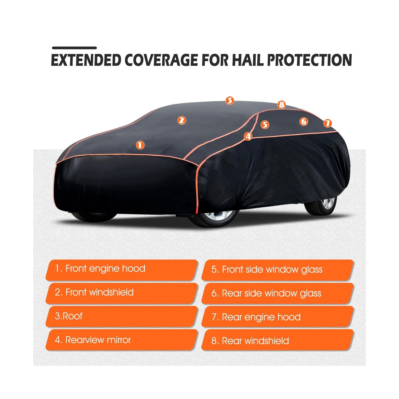 Hail Protector Car Cover, Waterproof Thickened Car EVA Hail Protector Size A3…