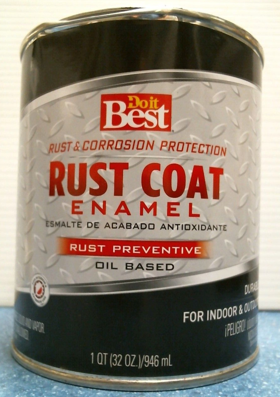 Do It Best Rust Coat Enamel, Gloss Black 1 qt. (77509) FS