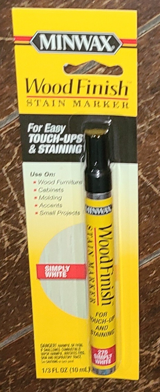 Minwax Wood Finish Stain Marker ☆SIMPLY WHITE☆ Touch Ups & Staining (1/3fl oz)