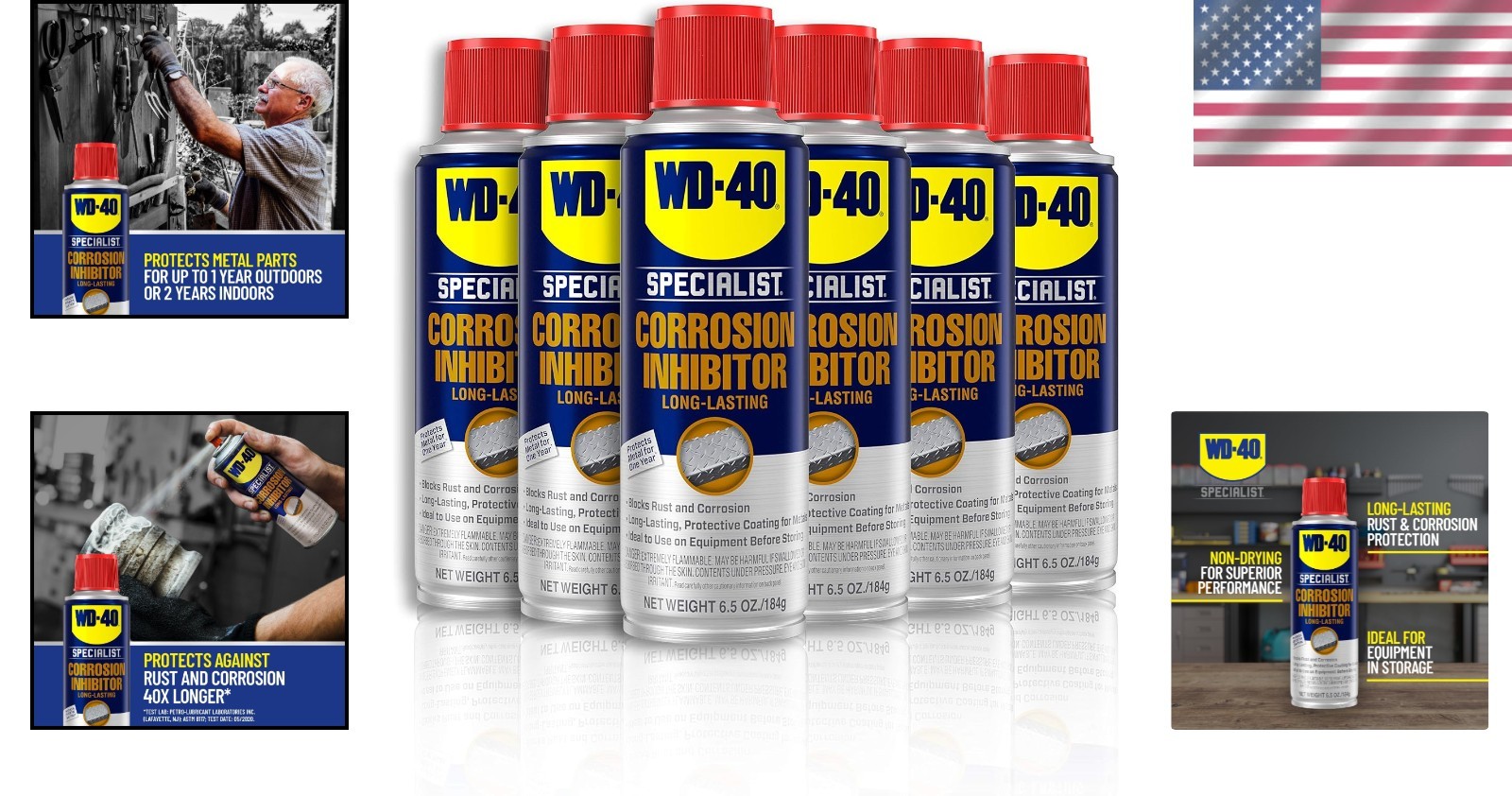 Rust Inhibitor Spray 6-Pack, Long-Lasting Protection