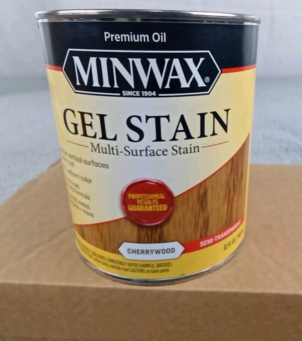 Minwax Gel Stain for Wood, 1 Quart CHERRYWOOD Metal Fiberglass