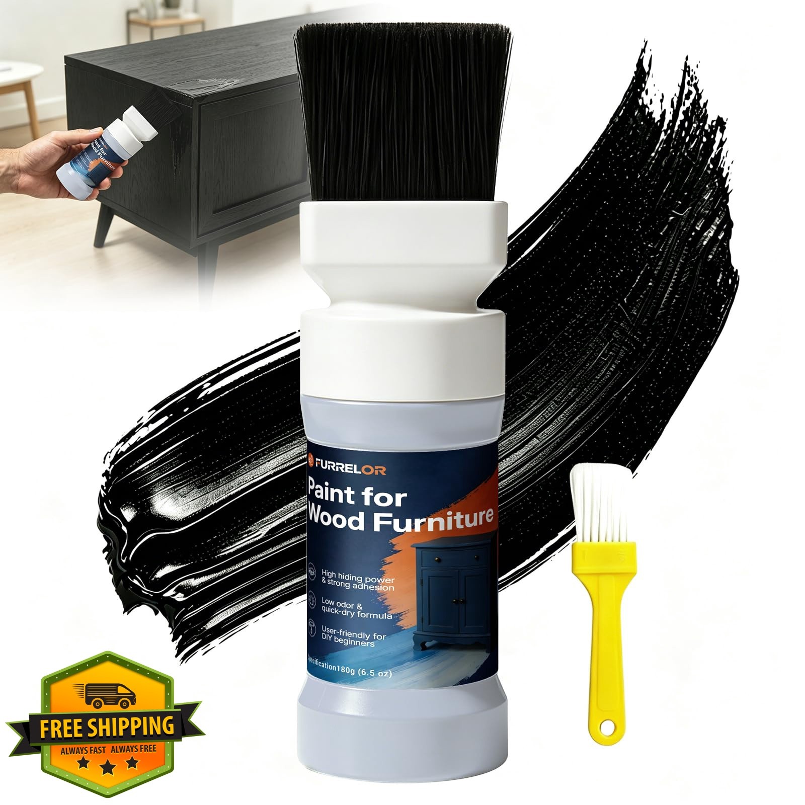 FURRELOR Black Wood Touch Up Paint 6.35 Oz