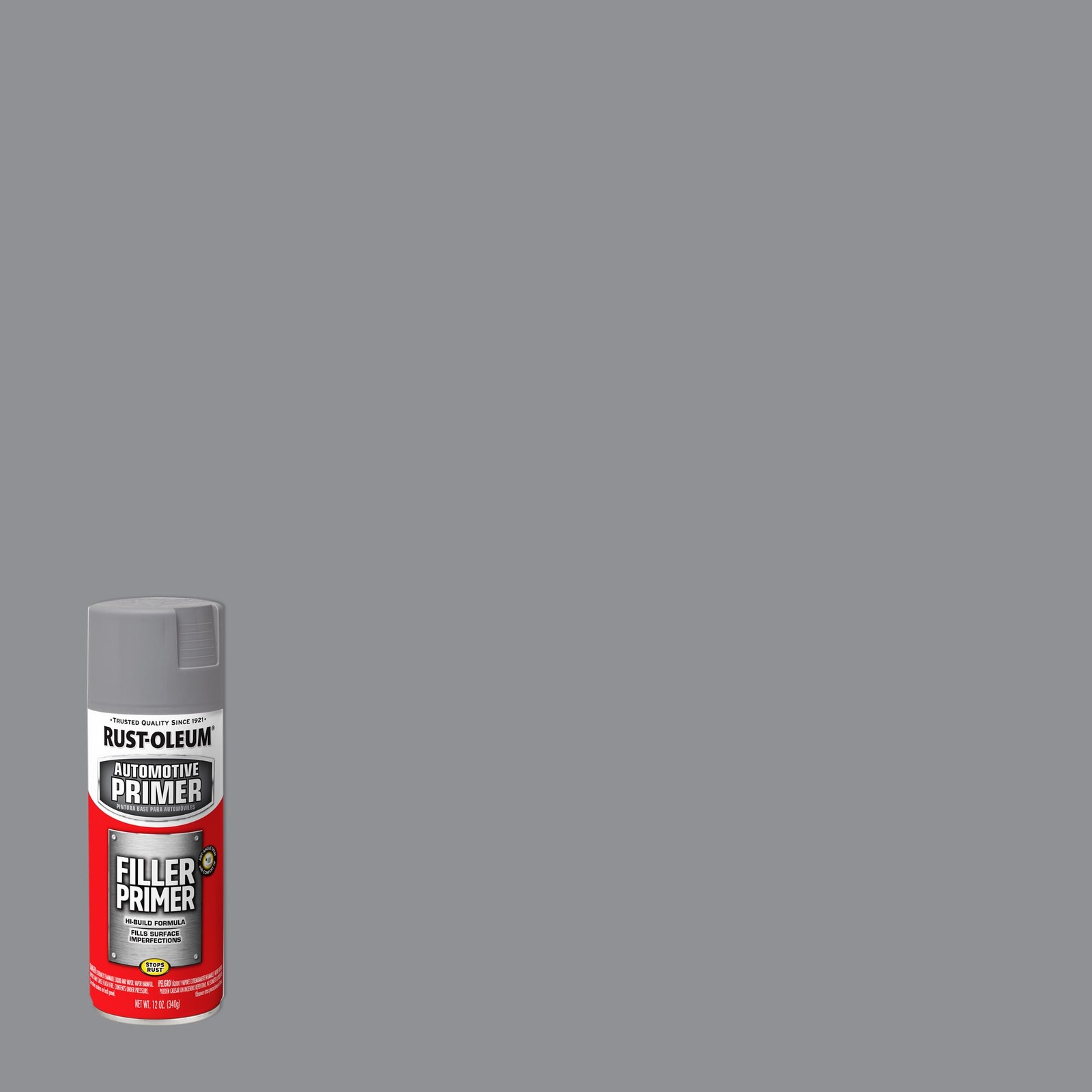 Rust-Oleum 249279 Automotive Filler Primer Spray, 1 Count (Pack of 1), Gray