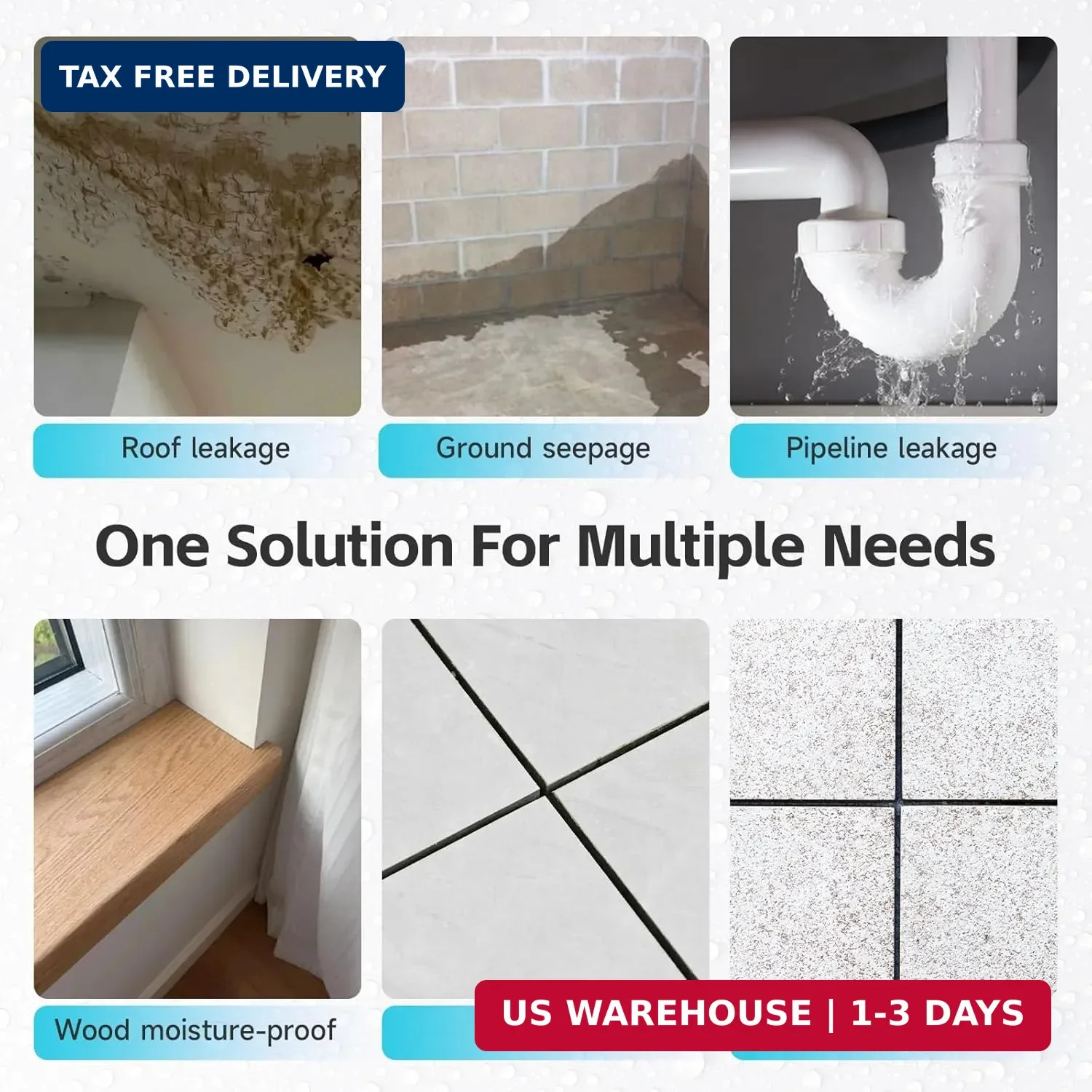 Transparent Waterproof Coating, Indoor & Outdoor Sealant, Invisible Waterproof