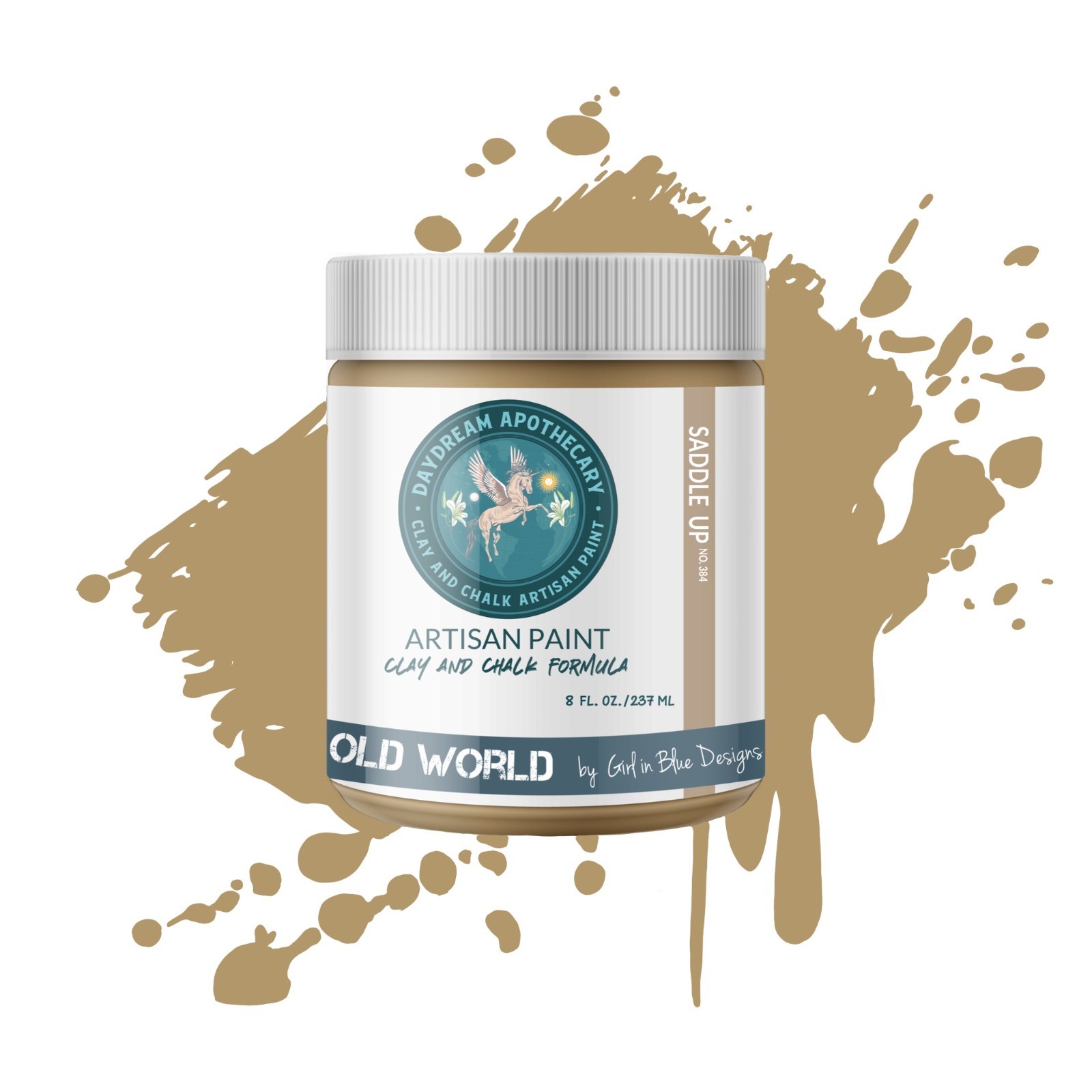 Earthy Brown Clay and Chalk Paint Saddle Up 8 oz