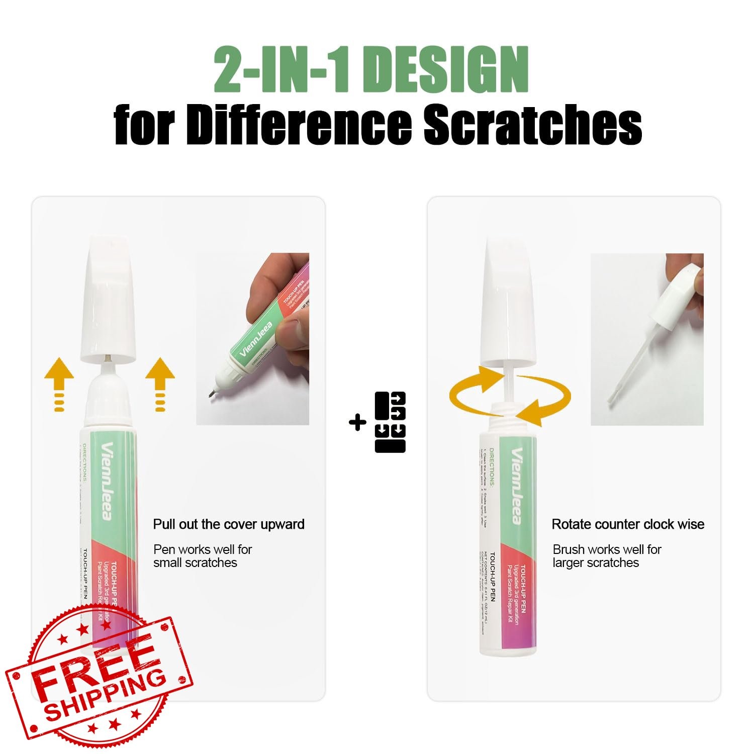 Lexus Cloudburst Gray (1L1) Car Touch Up Paint Scratch Repair Pen Brush Kit