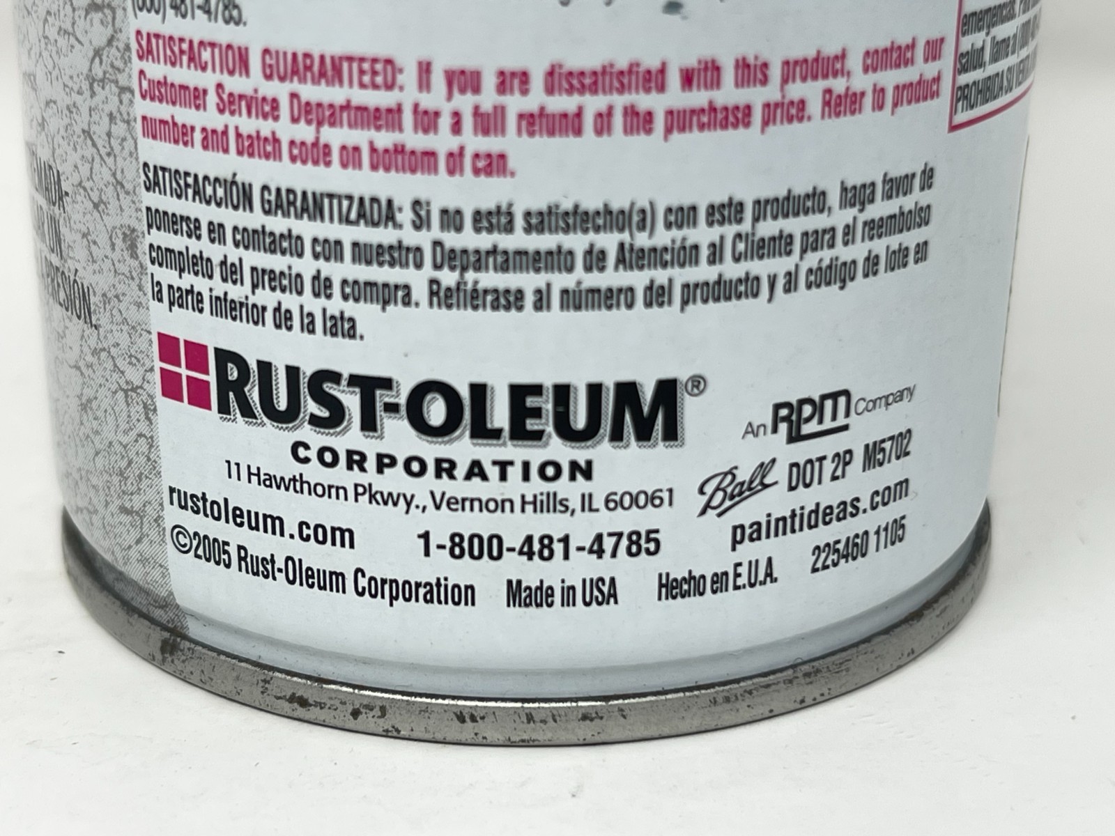 NOS 2005 Rustoeum Hammered Light Blue 7212 Spray Paint ~DISCONTINUED~ NEW