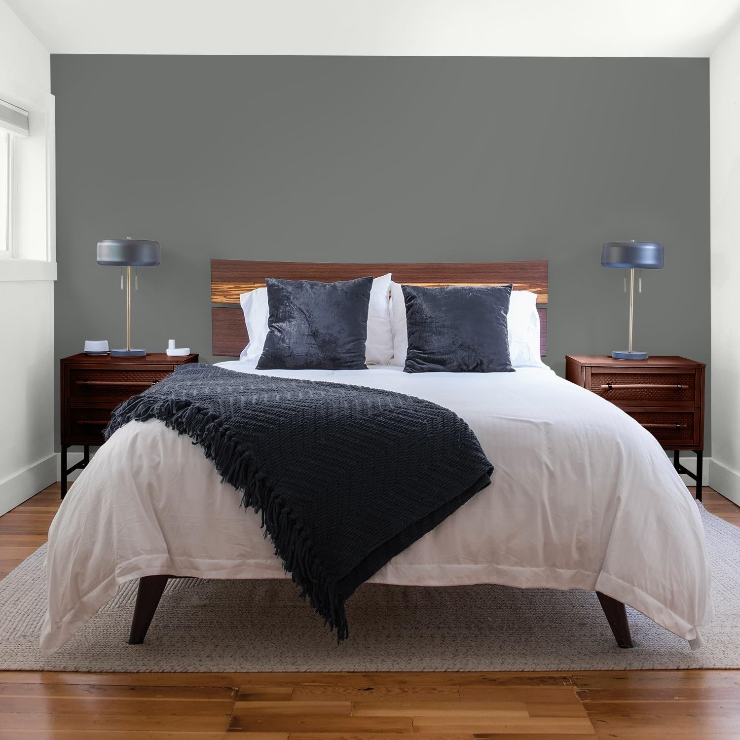 Glidden Total Interior Wall Paint Premiumr All-In-One Up In Smoke/Gray Flat 1