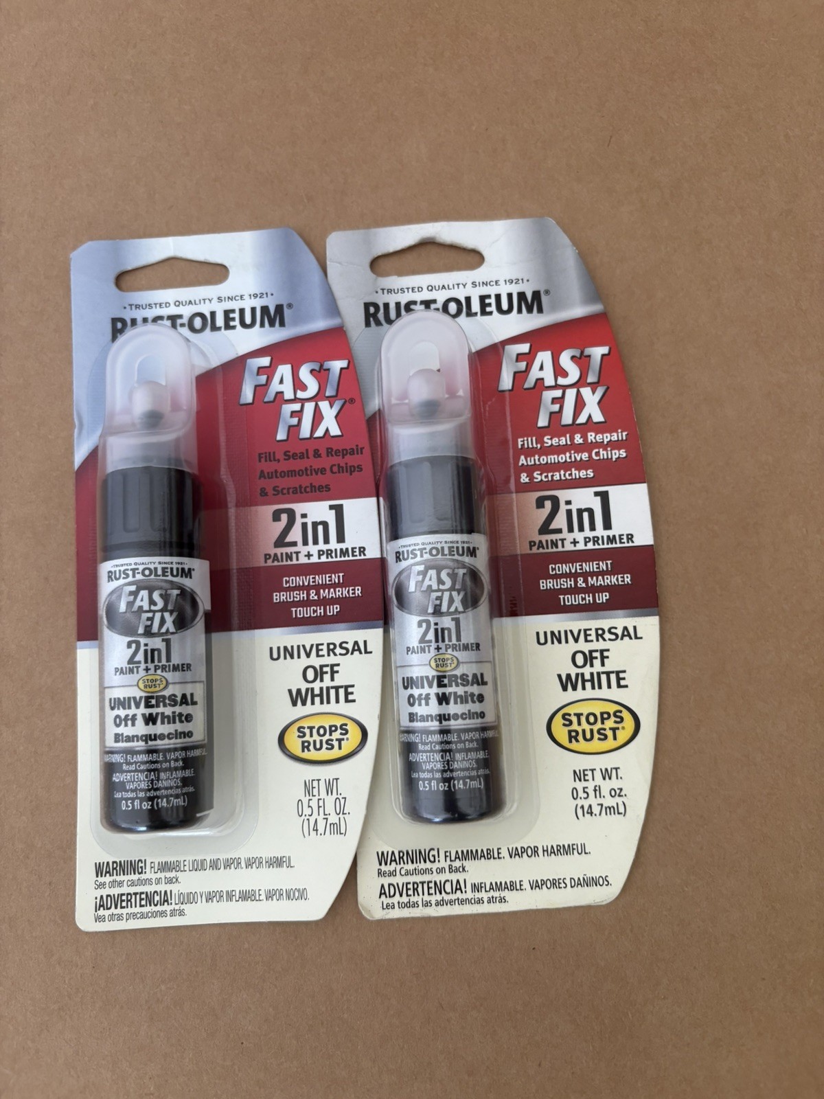 (2 PACK) RUST-OLEUM Fast Fix 2in1 Paint + Primer Universal Off White 286482