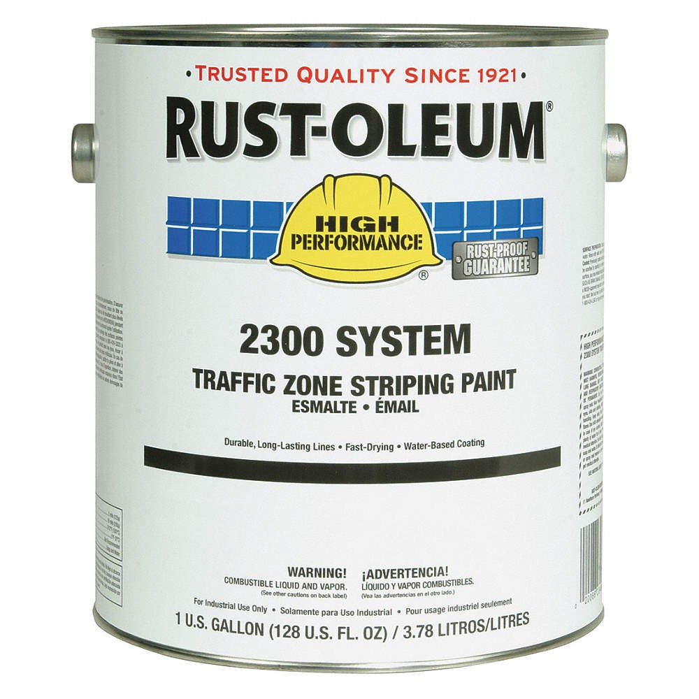 RUST-OLEUM 283902 Traffic Stripe Paint,1gal,Traffic Yellow 34UL60