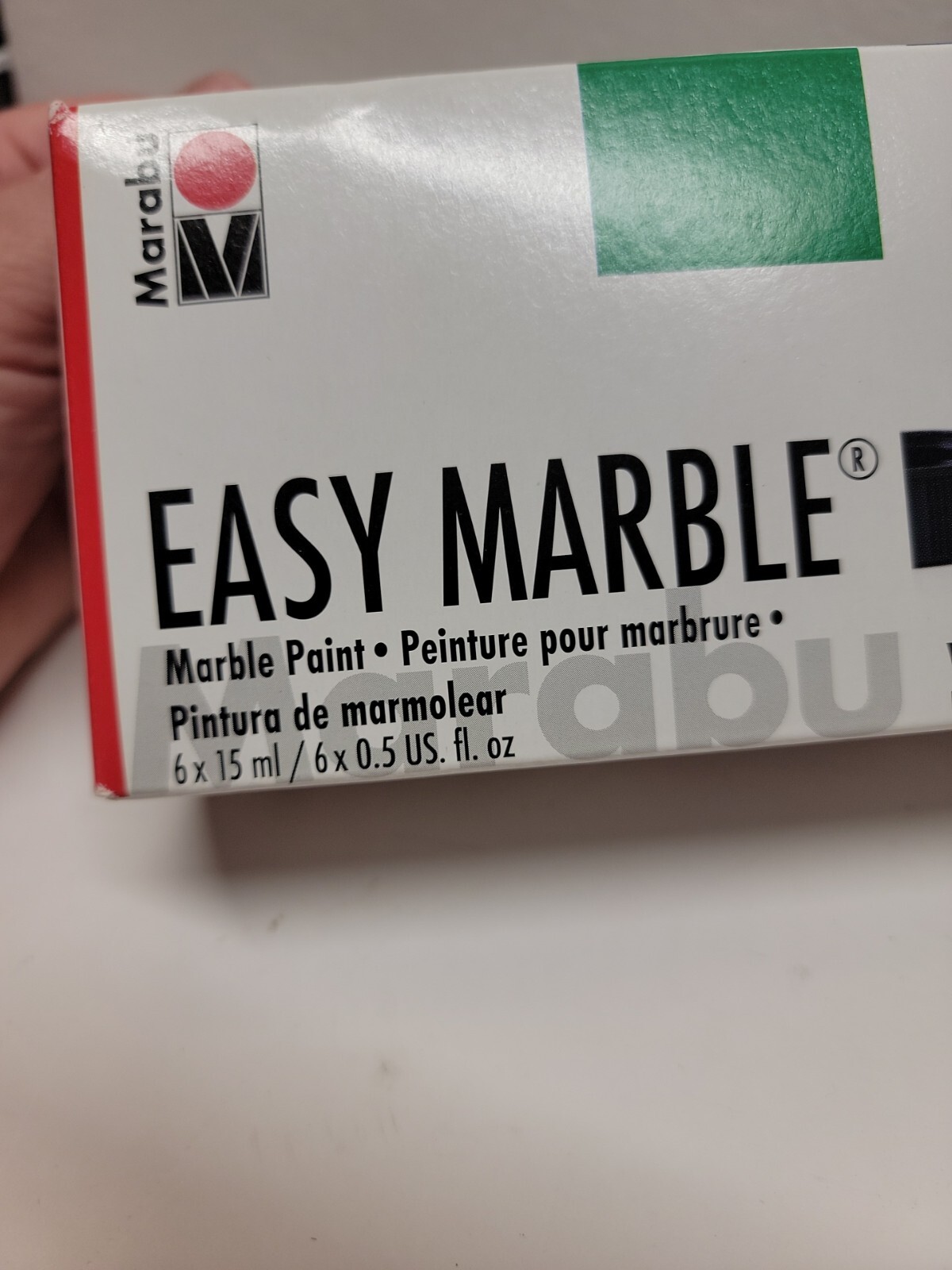 Marabu Creative Easy Marble Paint Starter Set 6 Package. 6x15ml