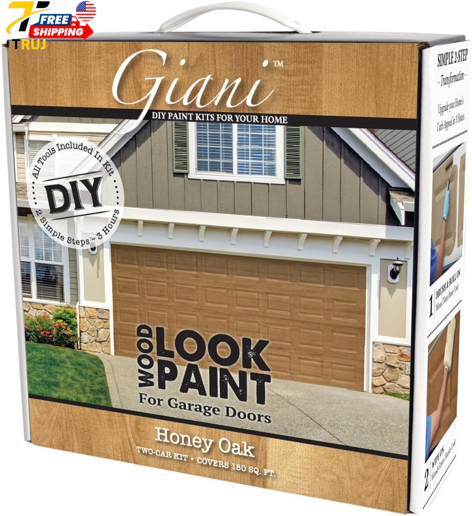 Wood Look Paint Kit for Garage Doors (Honey Oak)