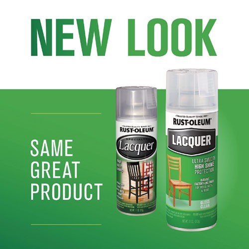Rust-Oleum Specialty Lacquer Spray Paint, Gloss Clear, 12 oz Aerosol Can