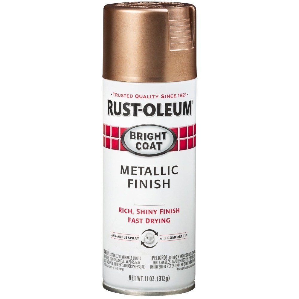 (2 pack) Rose Gold, Rust-Oleum Stops Rust Bright Coat Metallic Spray Paint