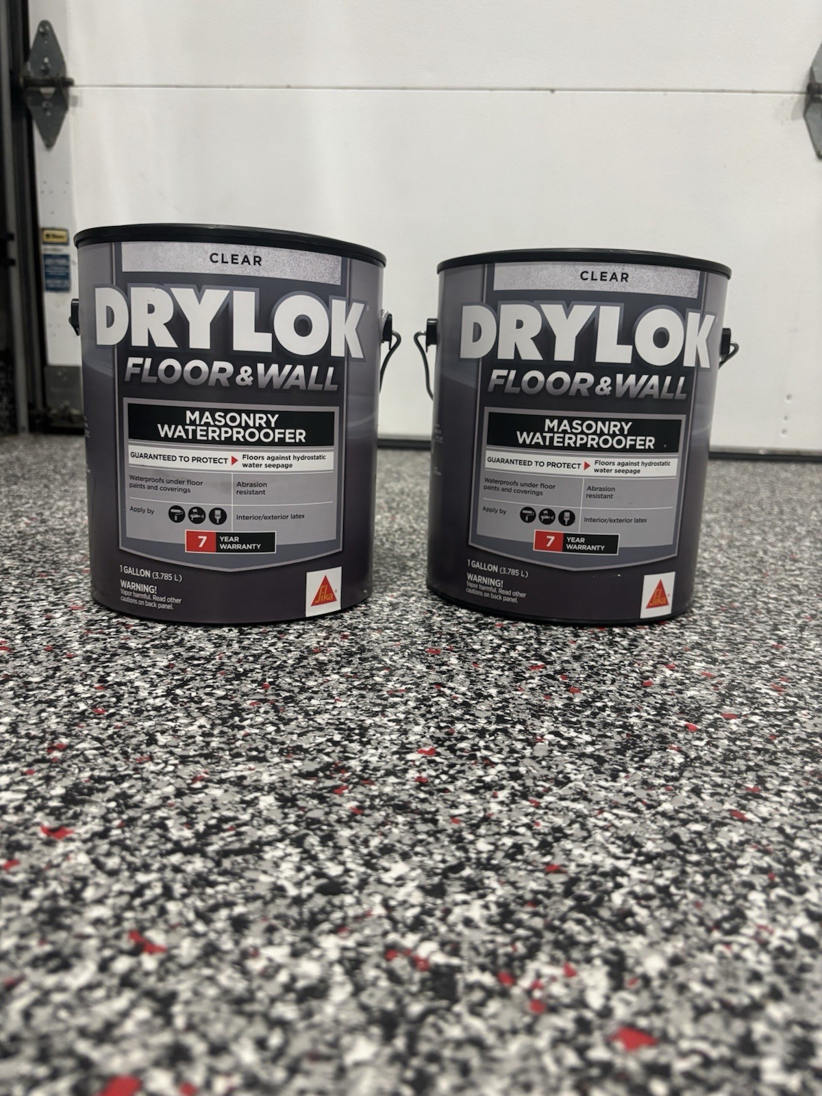 Drylok Clear Floor Wall Lot of 2x 1 Gal. Masonry Waterproofer Interior Exterior
