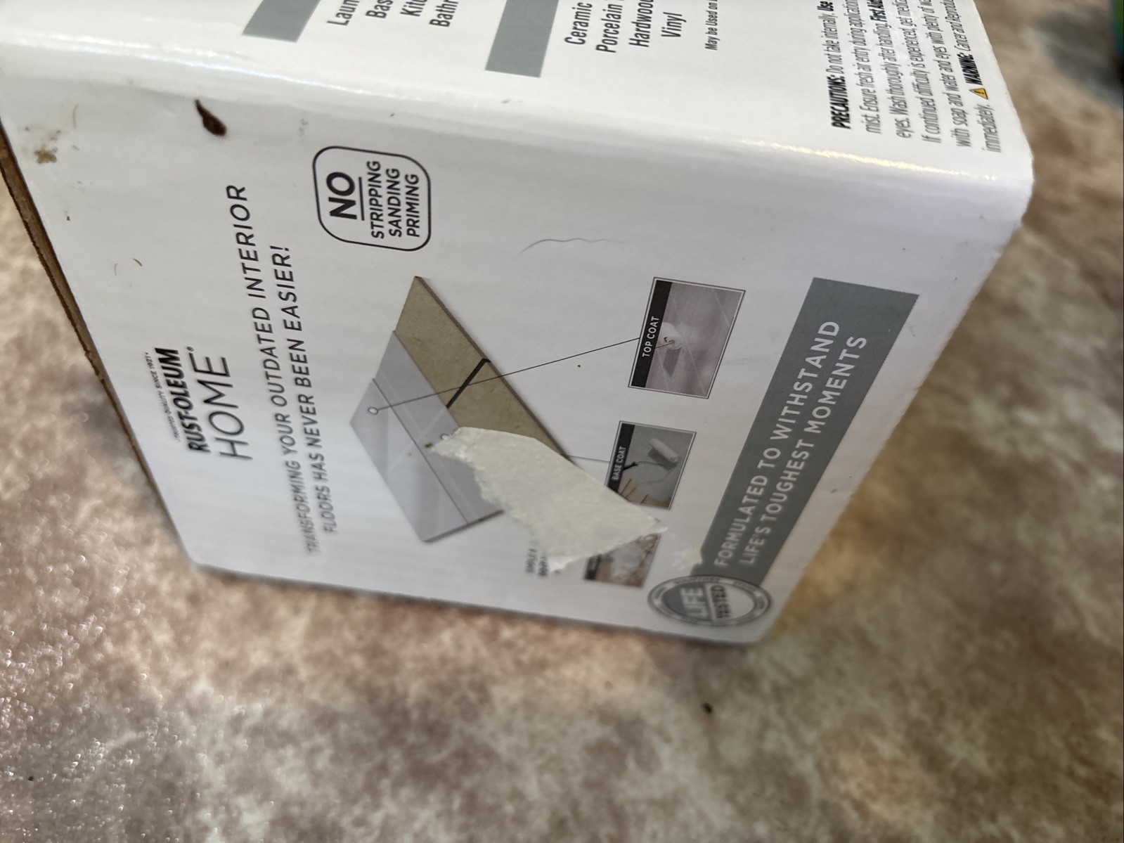 Rust-Oleum 360100 Home Deep Base/ Matte Top-Coat Floor Coating New Sealed