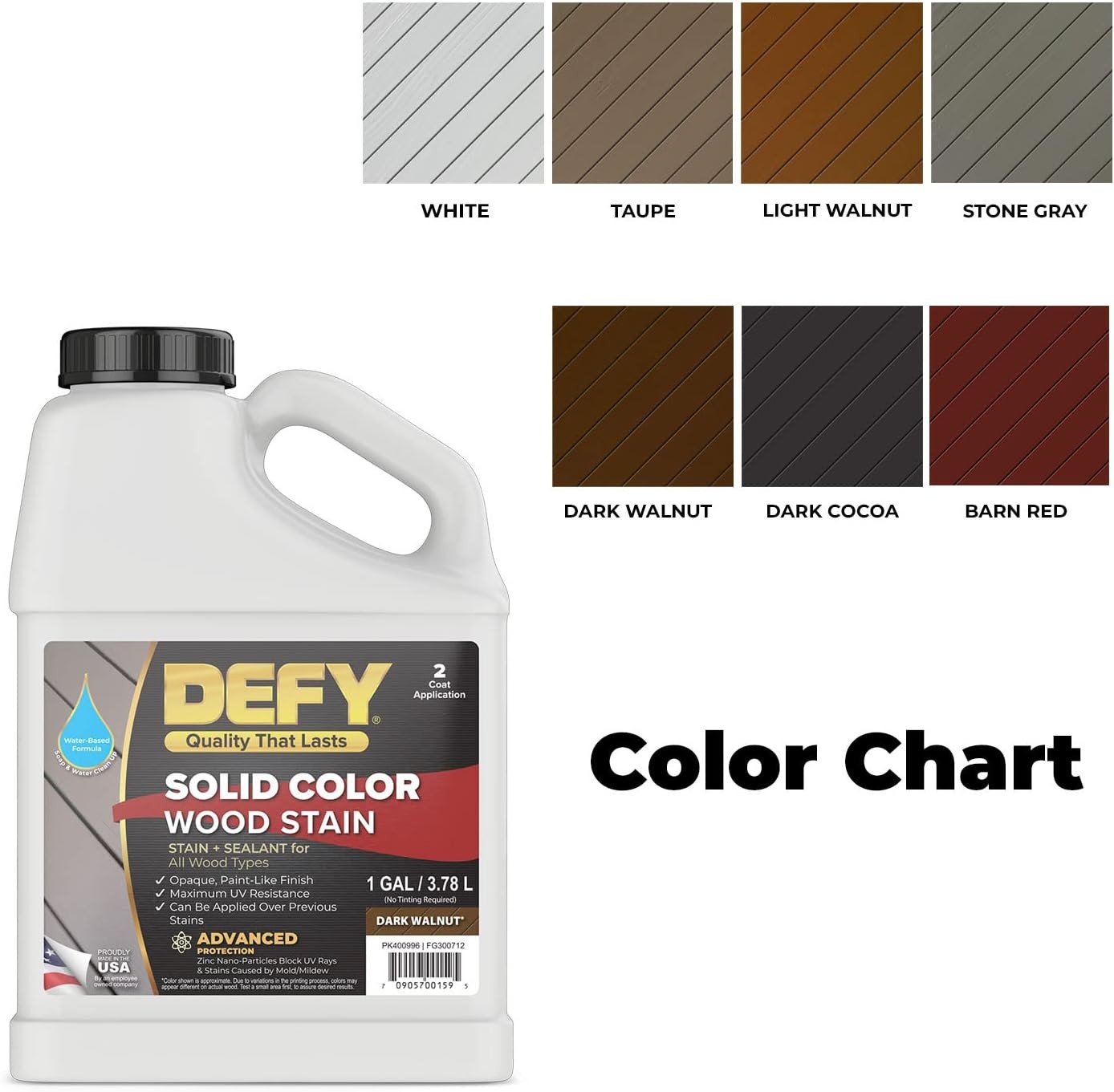 Solid Color Wood Stain TP-Solid – UV Resistant Opaque Fence Stain – Taupe 1