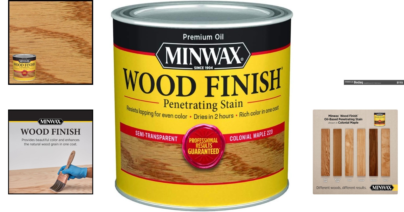 Transform Your Wood with 8 Fl Oz Colonial Maple Oil-Based Stain – Fast & Easy