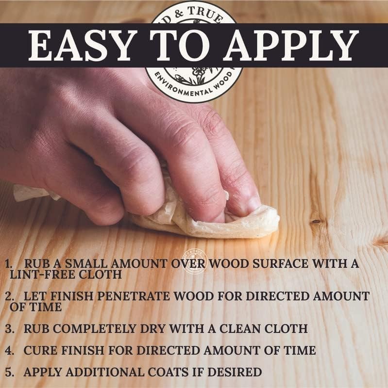 Superior Varnish Oil Wood Finish & Sealer, 8 oz. – Natural Pine Resin & Linse…