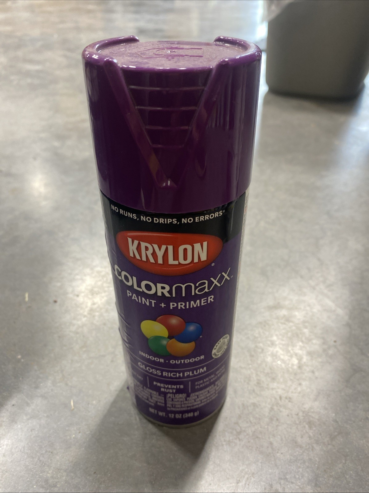 Krylon COLORmaxx Rich Plum 12 Oz Fast Dry Spray Paint for Indoor and Outdoor Use
