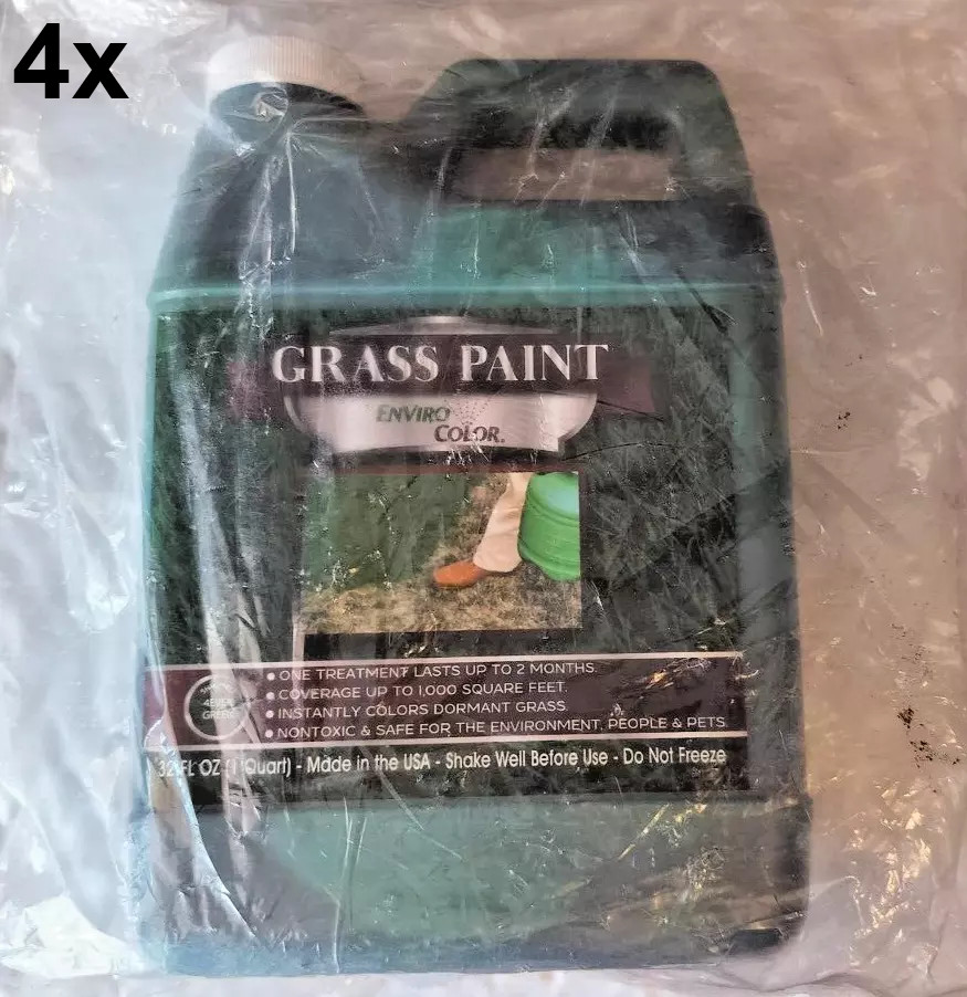 EnviroColor 4EverGreen Grass and Turf Paint 1 Gallon OR 3 Quarts *READ DESC*