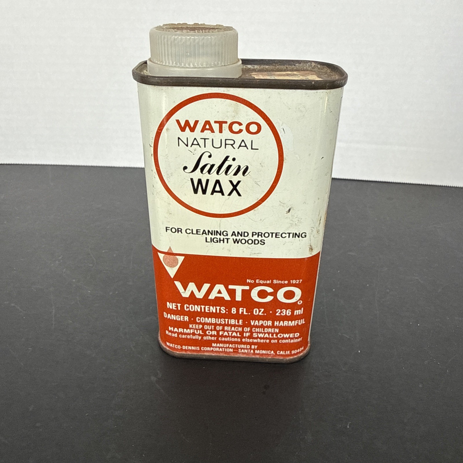 VTG *Rare* Watco Natural Satin Wax – 3/4 Full