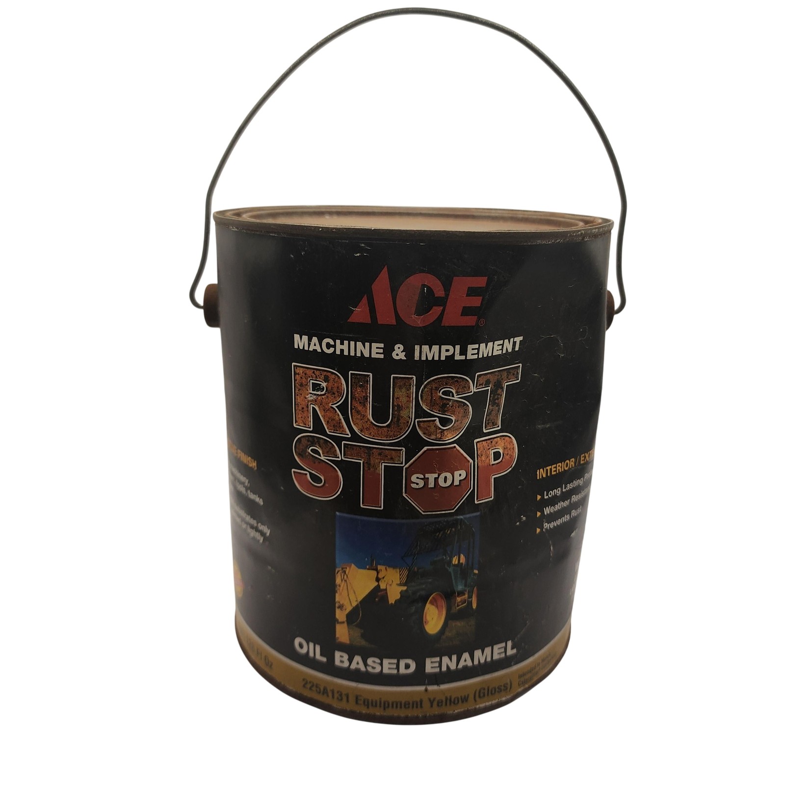 Ace Hardware Rust Stop Oil Based Enamel 1 Gal Equipment Yellow Gloss Paint Can