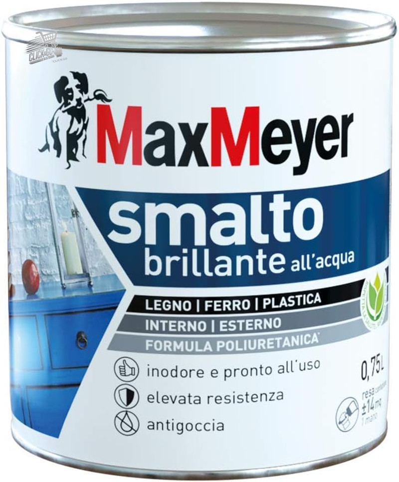 Glossy White Polyurethane Water Enamel 0.75L