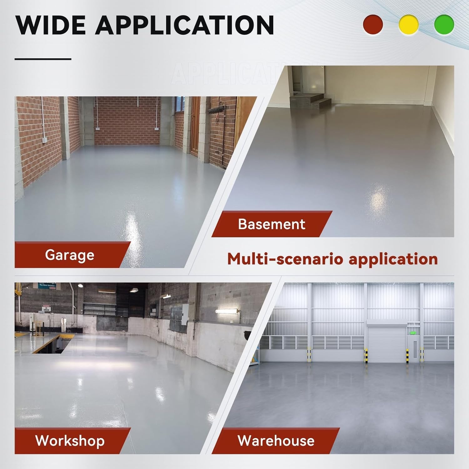 Garage Floor Epoxy Kit, Garage Floor Paint with Tools, Epoxy Coating for Conc…