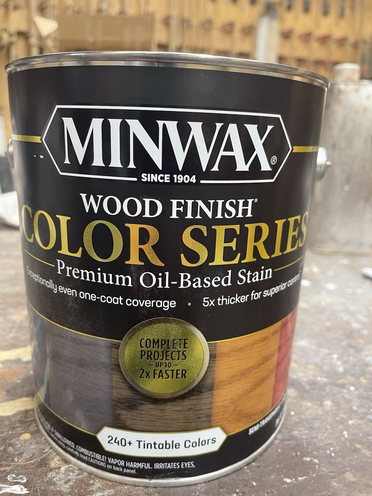 Minwax Color Series Stain for Interior Wood Surfaces Custom Expresso Brown/ Gal.