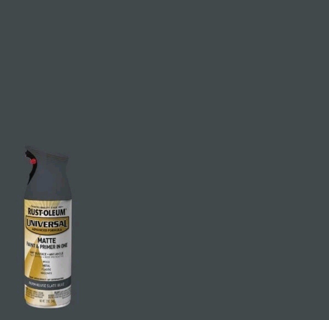 6pk Rust-Oleum Uni. 12 Oz. Matte Farmhouse Slate Blue Enamel Spray Paint 376723