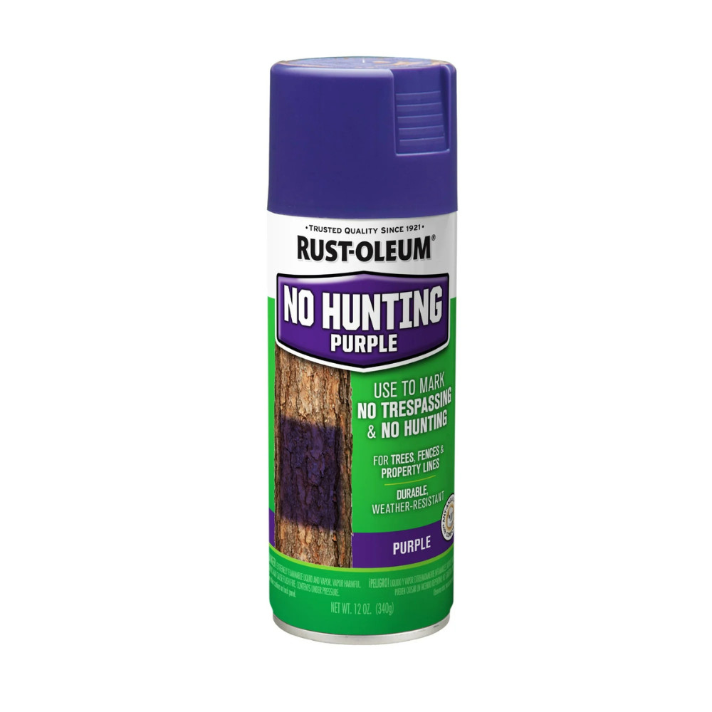 6PK Rust-Oleum Specialty Spray Paint, No Hunting Purple, 12oz Cans, Weatherproof
