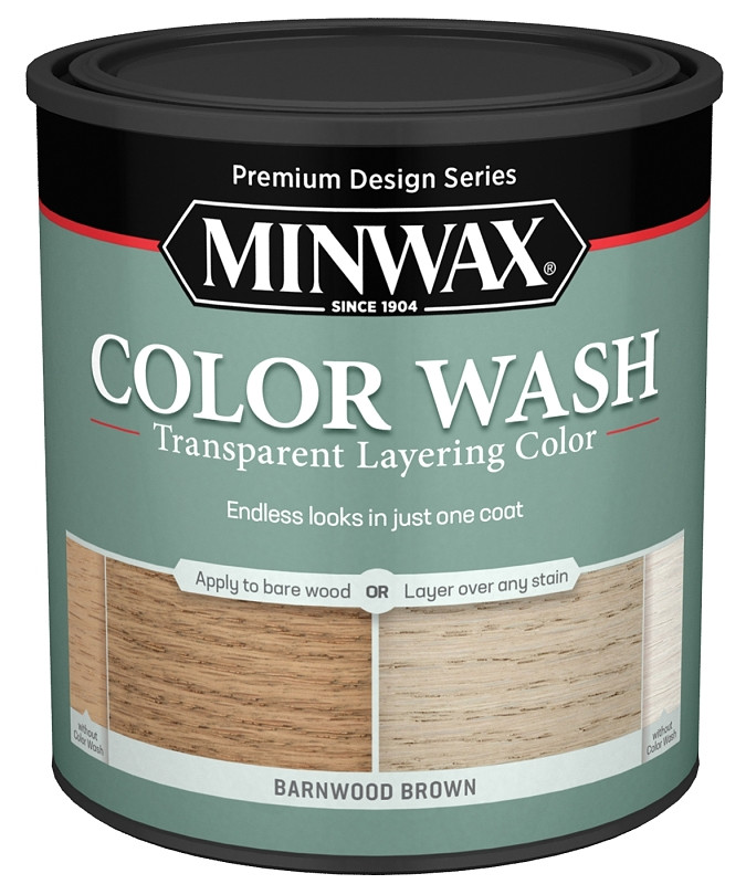 Minwax 404140000 Wash Transparent Layering Color, Barnwood Brown, 171 Ounce