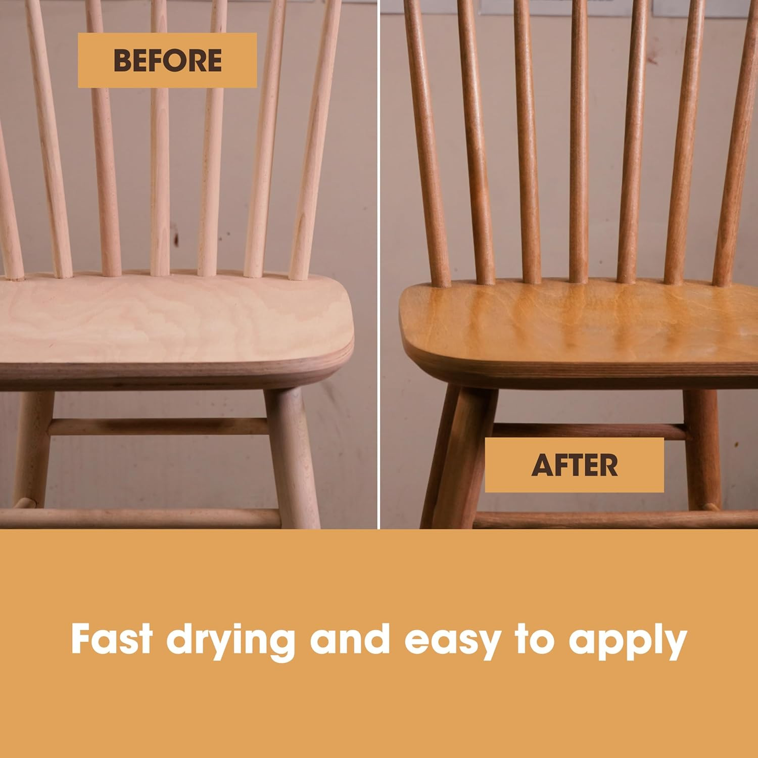Wood Stain | Walnut | Water Based | Fast Drying, Low Odor, & Non-Toxic | for Ind