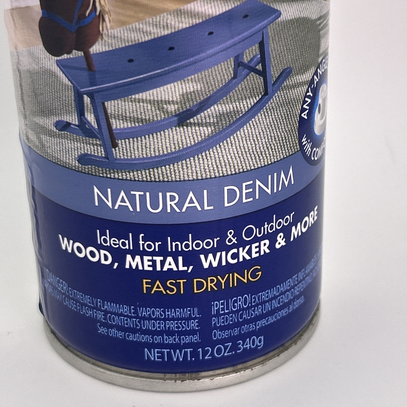 Vtg Rust Oleum Painters Touch Spray Paint Natural Denim Gloss 12 oz Discontinued