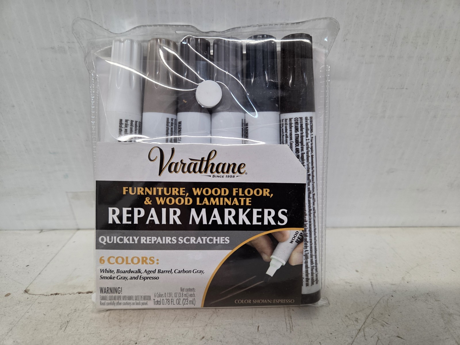 Varathane 374189 Wood Stain Repair Marker Kit Pack of 6 Different Cool Tones