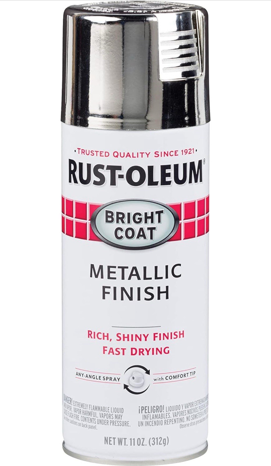 Rust Oleum Stops Rust Bright Coat Metallic Finish Spray Paint 11 Oz Pack of 1